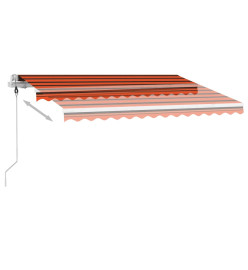 Auvent automatique sur pied 350x250 cm Orange/marron