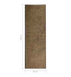 Paillasson lavable Marron 60x180 cm