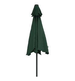 Parasol cantilever à LED 3 m vert