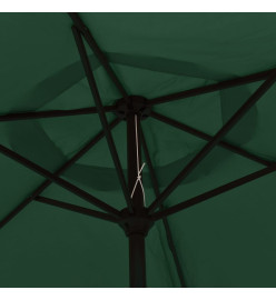 Parasol cantilever à LED 3 m vert