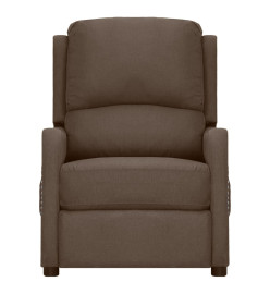 Fauteuil électrique de massage Taupe Tissu