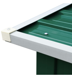 Abri de stockage de bois Acier galvanisé 172x91x154 cm Vert