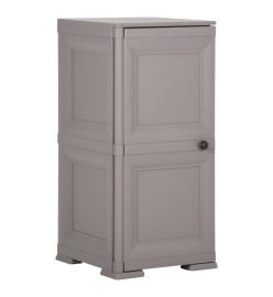 Armoire en plastique 40x43x85,5 cm Design de bois Gris