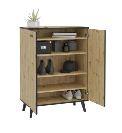 FMD Armoire à chaussures avec 5 compartiments 68,5x33x93,5 cm