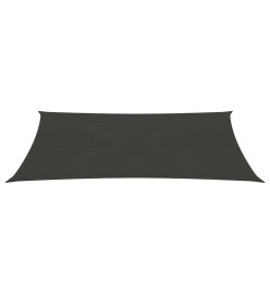 Voile d'ombrage 160 g/m² Anthracite 2x5 m PEHD