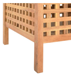 Banc de rangement 49x48x49 cm Bois de noyer massif