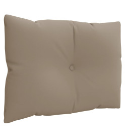 Coussins de palette 3 pcs taupe tissu