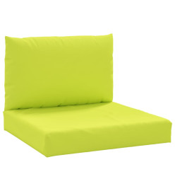 Coussins de palette 2 pcs vert vif tissu oxford