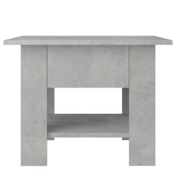 Table basse Gris béton 55x55x42 cm Aggloméré