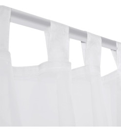 Rideau fin Blanc 140x175 cm 2 pcs