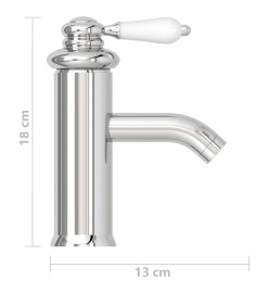 Robinet de lavabo de salle de bain Finition chromée 130x180 mm