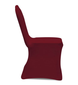 Housses élastiques de chaise Bordeaux 30 pcs