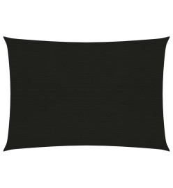 Voile d'ombrage 160 g/m² Noir 2,5x4 m PEHD