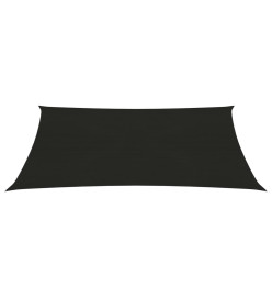 Voile d'ombrage 160 g/m² Noir 2,5x4 m PEHD