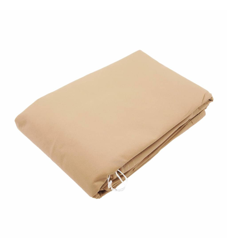 Nature Couverture d'hiver à fermeture éclair 70 g/m² Beige 2x1,5x1,5 m