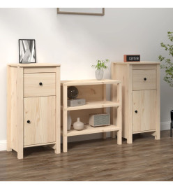 Buffets 2 pcs 40x35x80 cm Bois massif de pin