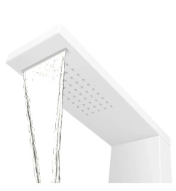 Système de panneau de douche Aluminium Mat Blanc