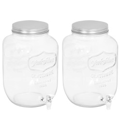 Distributeurs de boissons 2 pcs 8050 ml Verre