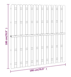 Panneau de clôture Bois de pin 180x180 cm