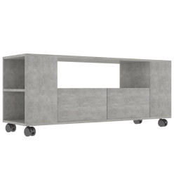 Meuble TV Gris béton 120x35x48 cm Bois d'ingénierie