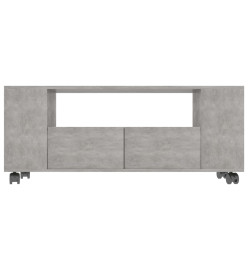 Meuble TV Gris béton 120x35x48 cm Bois d'ingénierie