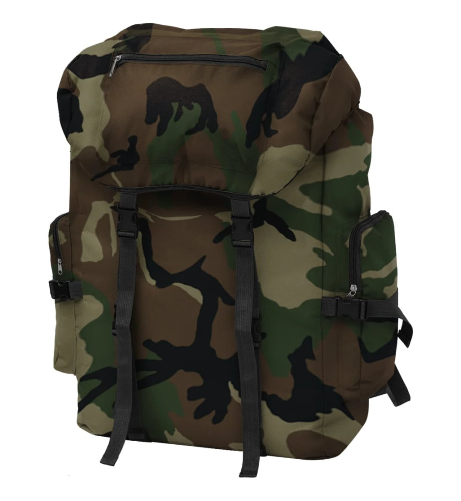 Sac à dos en style d'armée 65 L Camouflage