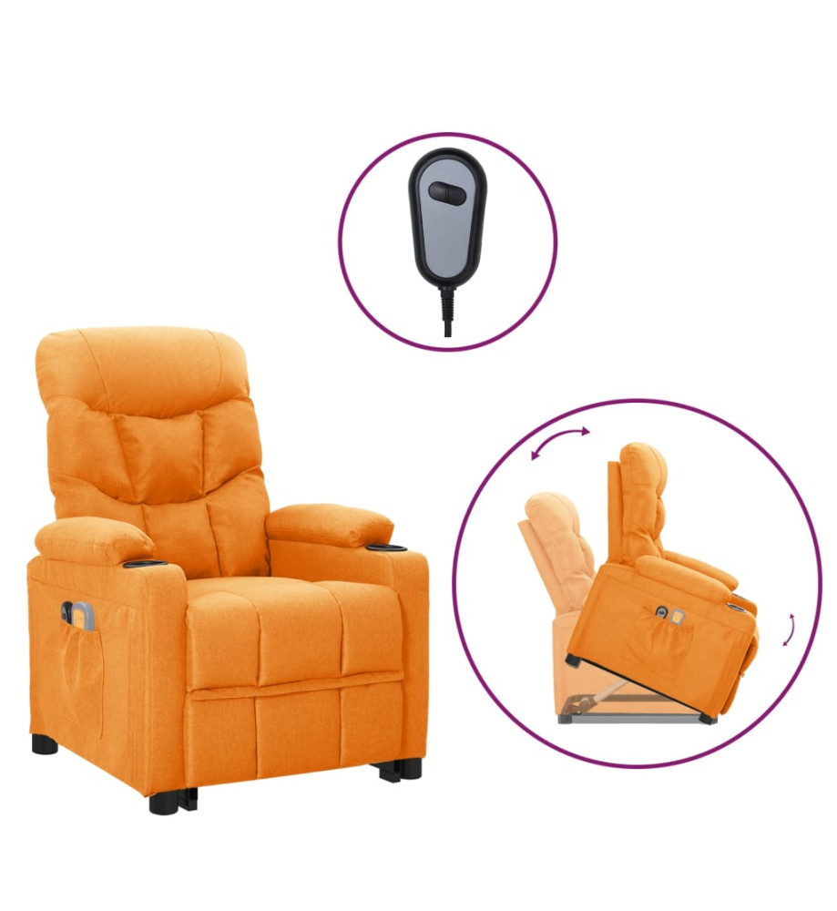 Fauteuil de massage Jaune Tissu