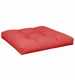 Coussin de palette rouge 70x70x12 cm tissu