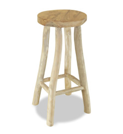 Tabouret de bar Bois de teck massif