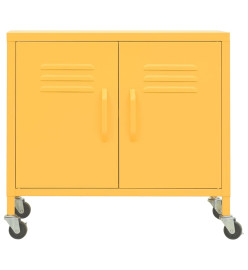 Armoire de rangement Jaune moutarde 60x35x56 cm Acier