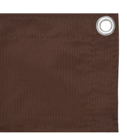 Écran de balcon Marron 120x600 cm Tissu Oxford