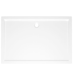 Receveur de douche rectangulaire ABS Blanc 80x120 cm