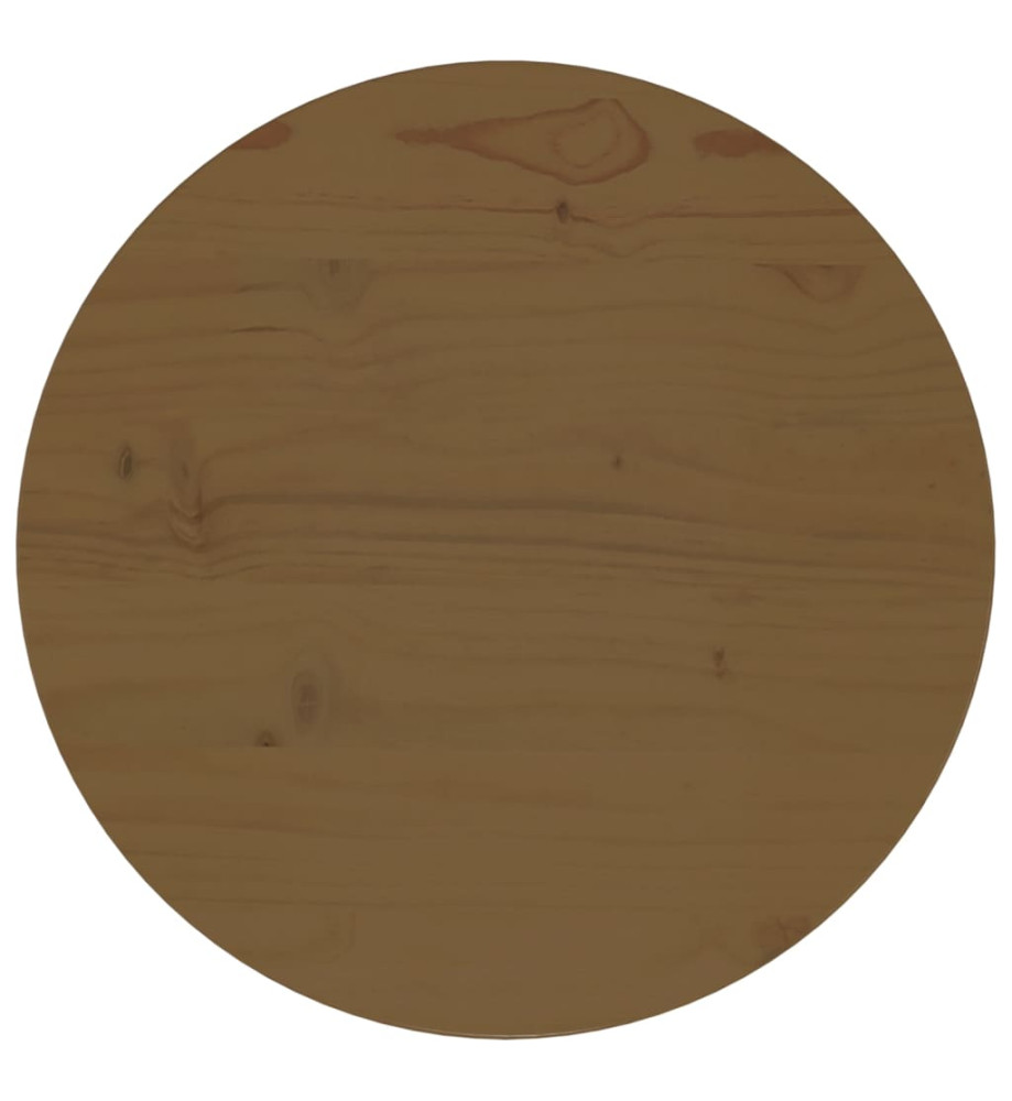 Dessus de table Marron Ø40x2,5 cm Bois de pin massif