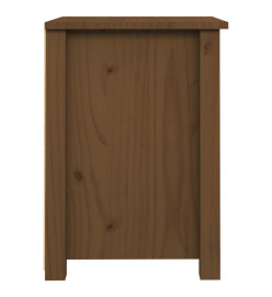 Table de chevet Marron miel 40x35x49 cm Bois de pin massif