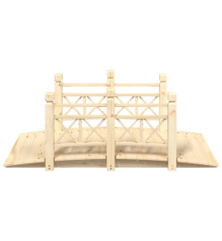 Pont de jardin avec garde-corps 150x67x56cm bois massif épicéa