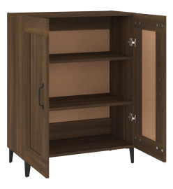 Buffet chêne marron 69,5x34x90 cm bois d'ingénierie