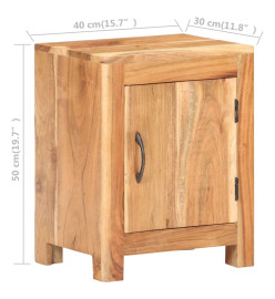 Table de chevet 40x30x50 cm Bois d'acacia massif