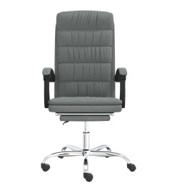 Fauteuil inclinable de bureau Gris foncé Tissu