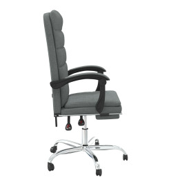 Fauteuil inclinable de bureau Gris foncé Tissu