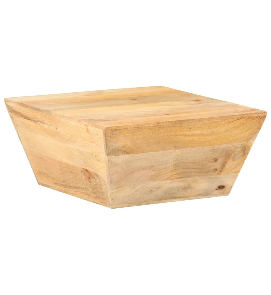 Table basse en forme de V 66x66x30 cm Bois de manguier massif