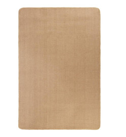 Tapis en jute avec support en latex 160 x 230 cm Naturel