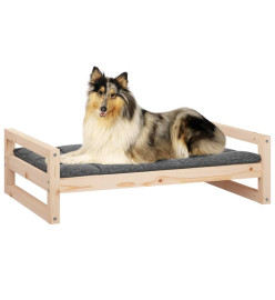 Lit pour chien 95,5x65,5x28 cm Bois de pin solide