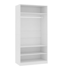 Garde-robe Blanc 100 x 50 x 200 cm Bois d'ingénierie