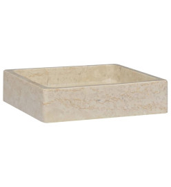 Lavabo Crème 40x40x10 cm Marbre