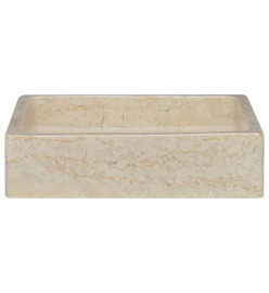 Lavabo Crème 40x40x10 cm Marbre