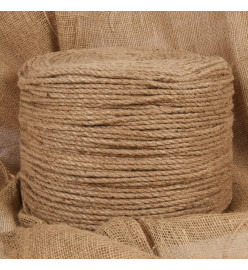 Corde de jute 25 m de long 8 mm d'épaisseur