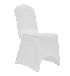 Housses élastiques de chaise Blanc 12 pcs