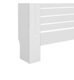 Cache-radiateur Blanc 152x19x81,5 cm MDF