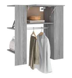 Armoire de couloir Sonoma gris 97,5x37x99 cm Bois d'ingénierie