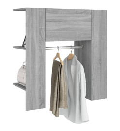 Armoire de couloir Sonoma gris 97,5x37x99 cm Bois d'ingénierie